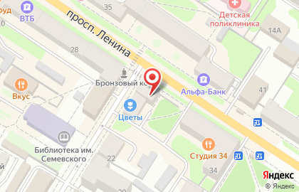 Водолей на проспекте Ленина на карте