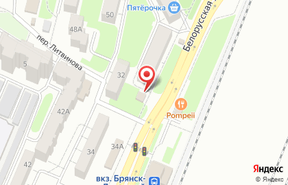 Магазин продуктов в Брянске на карте