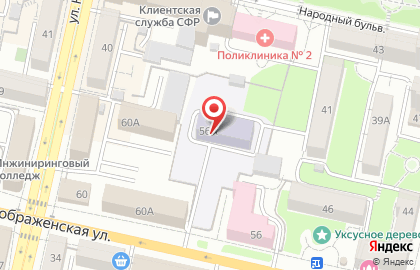 Детский сад Березка №42 на Преображенской улице на карте