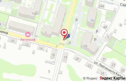 Продуктовый магазин в Калининграде на карте