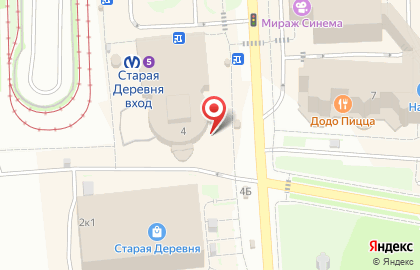 Театральная касса Билетер на метро Старая Деревня на карте
