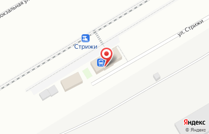 Стрижи, железнодорожная станция на карте