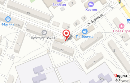Магазин овощей и фруктов на улице Баумана на карте