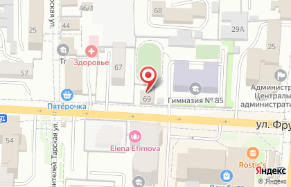 Магазин Московские конфеты в Центральном районе на карте