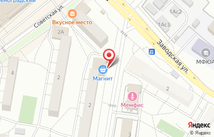 Супермаркет Магнит в Москве на карте
