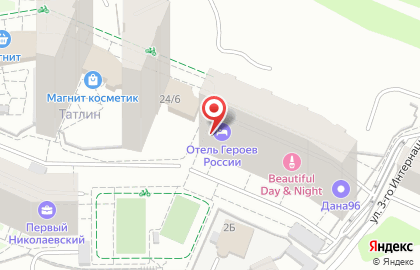 Отель Героев России на карте