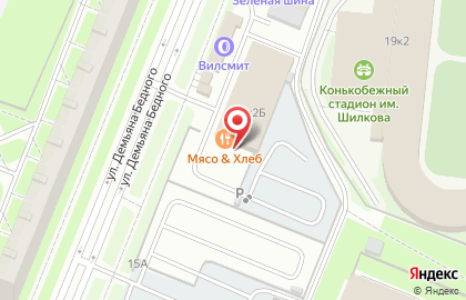 Фирменный магазин колбасных изделий и мясных деликатесов «Анком» на проспекте Просвящения на карте