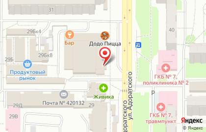 Цветочный магазин ЦветОк в Ново-Савиновском районе на карте