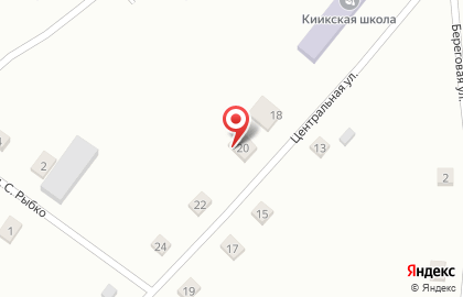 Продуктовый магазин Теремок на Центральной улице на карте