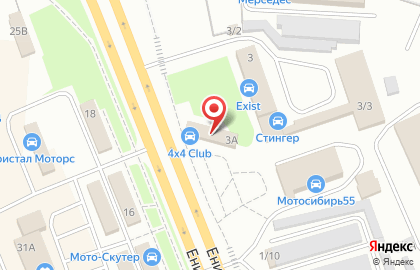 Интернет-магазин AutoSkladOmsk.ru на Енисейской улице на карте