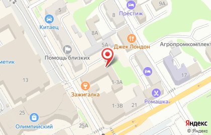 Агентство недвижимости Лидер в Центральном районе на карте