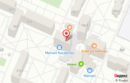 Магазин косметики и бытовой химии Магнит Косметик в Петродворцовом районе на карте