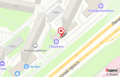 СберБанк на Ленинском проспекте, 148 на карте