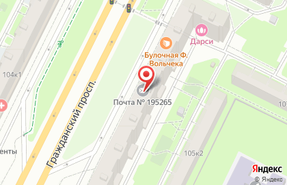 Почта России в Санкт-Петербурге на карте
