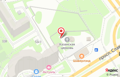 Храм Казанской иконы Божией Матери в Санкт-Петербурге на карте