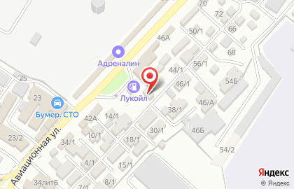 Лукойл-ЮгНефтепродукт на Авиационной улице на карте
