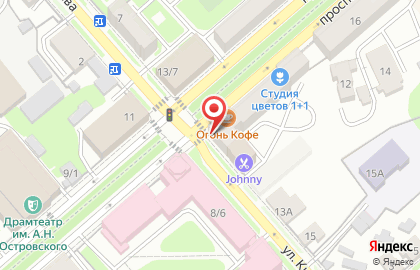 Магазин Городские цветы на улице Мира на карте