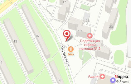 Волна на Ульяновской улице на карте