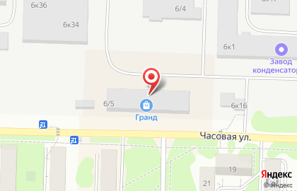 Супермаркет Рамос на Часовой улице, 6 на карте
