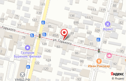 Салон красоты на улице Горького на карте