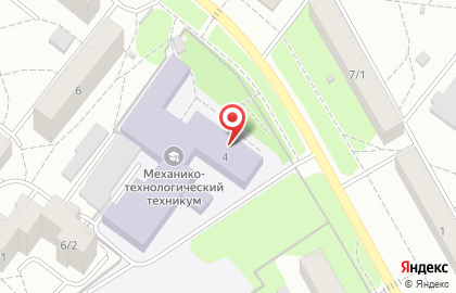Томский механико-технологический техникум в Томске на карте
