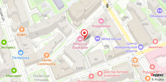 Центр лазерной терапии Андромеда на Варварской улице на карте