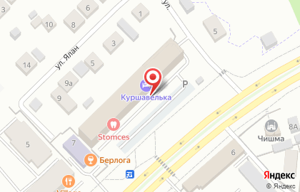 Гостиница Куршавелька на карте
