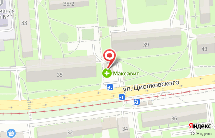 День и Ночь на улице Циолковского на карте