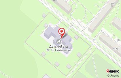Детский сад №15 комбинированного вида на улице Лермонтова на карте