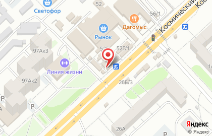 Кафе вьетнамской кухни на Космическом проспекте на карте