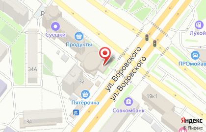 Внешпромбанк в Центральном районе на карте
