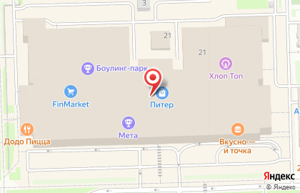Туристическое агентство TUI в ТЦ Питер на карте