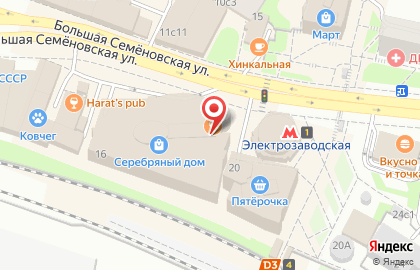 ЭЛИЗЭ на Преображенской площади (ул Семеновская Б.) на карте