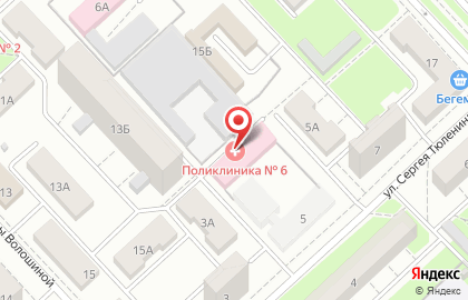 Больница Кемеровская Городская Клиническая Больница №4 на улице Сергея Тюленина на карте