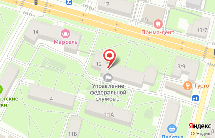 Управление Федеральной службы государственной регистрации кадастра и картографии в Санкт-Петербурге на карте
