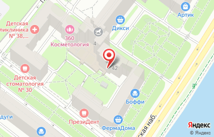Участковый пункт полиции район Хамовники на Фрунзенской набережной на карте