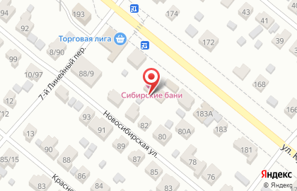 Баня Сибирские бани на улице Кузнецова на карте