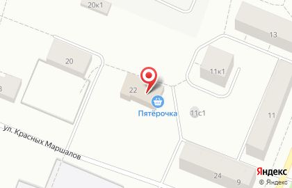 Продовольственный магазин Афанасий в Архангельске на карте