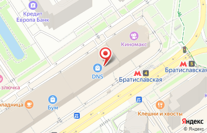 Ювелирный салон Золотой прииск на метро Братиславская на карте
