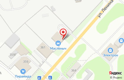 Автомагазин-мастерская Масленыч на Ленина на карте