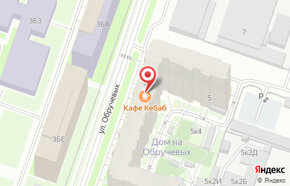 Кафе Евро Кебаб в Калининском районе на карте