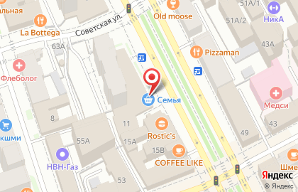Кафе быстрого обслуживания Chicken на Комсомольском проспекте, 11 на карте