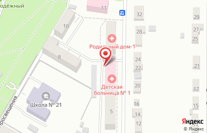 Городская детская поликлиника г. Златоуст в Челябинске на карте
