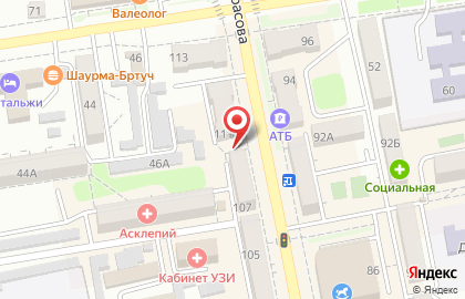 Клинико-диагностическая лаборатория Юнилаб на улице Некрасова на карте