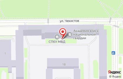 Санкт-Петербургский университет МВД России на улице Лётчика Пилютова на карте