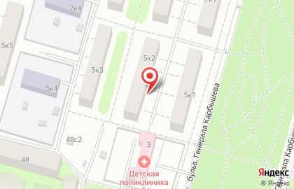 Телекоммуникационная компания АТ Телеком на бульваре Генерала Карбышева на карте