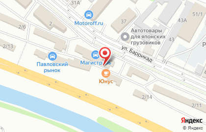 Столица на улице Баррикад на карте