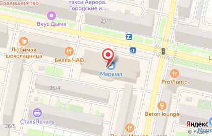Шоу-рум Caramel` на улице Тухачевского на карте