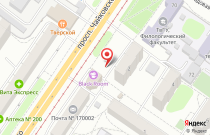 КРИТ на проспекте Чайковского на карте