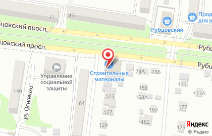 Магазин строительных материалов в Рубцовске на карте